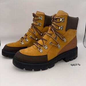 Timberland Womens 7.5 Cortina Valley Waterproof Mid Hiker 'Wheat Nubuck' A5VB4